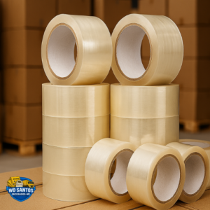 Fita Adesiva Transparente 45mm x 40m – Pacote com 100 Rolos – Embalagem Profissional
