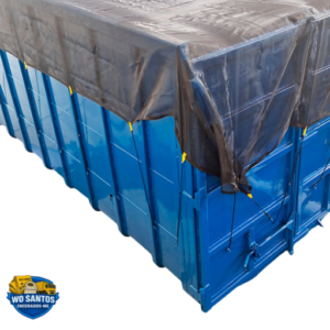 Lona Tela Industrial 8.50x4.50M 70% de Cobertura WO Santos – Preta e Cinza – Proteção, Sombreamento e Durabilidade